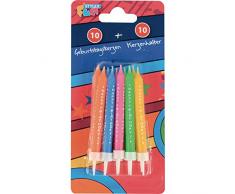 Stylex - 2051302 - Bougie danniversaire - 10 Pièces