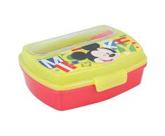 Stor Mouse Mickey 44209 Sandwich + Couverts Vert et Rouge