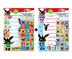 Paper Projects 01.70.24.060 Bing Bumper Pack – Tableau dapprentissage de la propreté et de la Toilette et Tableau de récompense pour Le Bain et Le Coucher