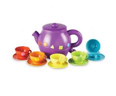 Learning Resources - Serving Shapes Tea Set Service à thé avec Formes, LER7740 - Version Anglaise
