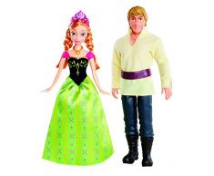 Princesses Disney - BDK35 - La Reine des Neiges - Poupée Mannequin - Anna Et Kristoff - Pack Duo Frozen