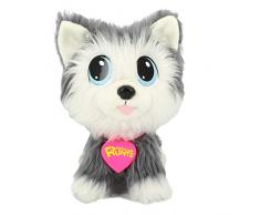 Bauer Spielwaren « Rescue Runts » Husky (18010) : Votre Nouveau Animal de Compagnie à Adopter, Entretenir et Adorer Peluches Gris-Blanc, env. 23 cm.