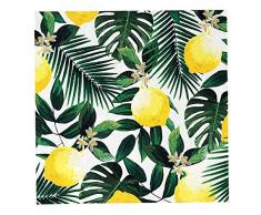 Talking Tables Lot de 20 Serviettes de Table en Forme de Citron pour Votre Table 16,5 cm