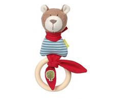 sigikid, 41787 - Doudou - Ourson avec Anneau de Dentition - Bleu/Beige