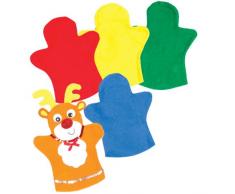 Baker Ross Lot de 6 Marionnettes en Feutrine à - Idéal pour la création de Spectacle de marionnettes