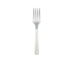 Amscan International 552290–17 Couverts Pk24 Fork-sccutlery fourchettes PK10 : Argent Spar