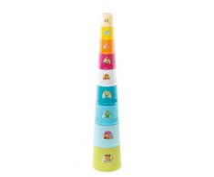 Smoby - 110407 - Cotoons Super Magic Tower - Jeu dEveil - 9 Gobelets - 73 cm