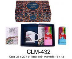 RM - Ensemble Livre Mandala, Tasse mug et 12 rotules, Ten Paciencia Sets de matériel Scolaire (1)