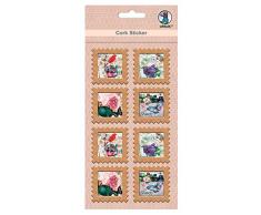 Ursus 41050001 Liège Stickers, Timbre Butterfly, Lot de 8