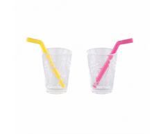 Corolle - FPL11 - Lot de 2 Verres & 2 Pailles pour Poupée Ma Corolle