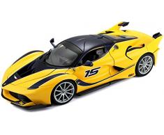 Bburago Maisto France - 16010Y - Véhicule miniature - Ferrari FXX K - Échelle 1/18 - Couleur jaune