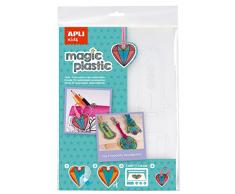 Apli Kids 15175 Pochette de 4 Feuilles de Plastique Magique Transparent