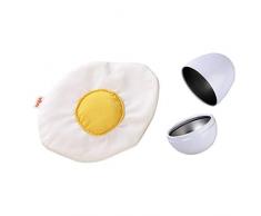 HABA 1528 - Œuf sur Le Plat - dans une coquille métallique Nourriture de jeu en peluche lavable