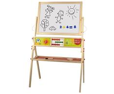 COLORBABY 42149 Tableau en Bois Craie et Tableau magnétique