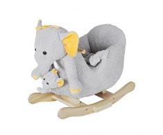 Knorrtoys 40372 – Animal à Bascule éléphant Nele avec Sound avec marionnette