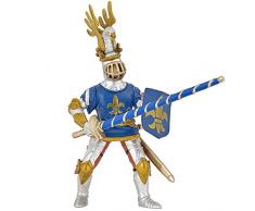 Papo - 39788 - Figurine - Chevalier - Fleur de Lys - Bleu