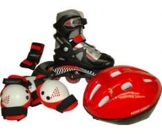 Score Direct - 887-33/37 - Vélo et Véhicule pour Enfants - Kit Roller In Line + Protections - Réglable du 33 au 37