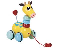 Vilac - 1878S - Jouet à Tirer - Flip Flap la Girafe