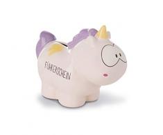 NICI 42515 Tirelire Motif Licorne Cloud Dreamer Rose/Violet 7,5 x 12 x 16,5 cm