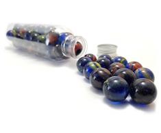 MaRécréation-30 Billes Souvenirs Bac à Sable en Verre, SKU-BacSable, 16 mm