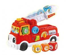LeapFrog Jouet pour bébé avec Motif de Pompier, tri de Forme et empilage avec Sons Présentation des Lettres et des Animaux, Jouet éducatif interactif pour bébés de 18 Mois, 2, 3 Ans