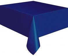 Unique Party 50394 - Nappe en Plastique Bleue Marine 2,74 m x 1,37 m