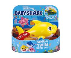 ZURU Robo Alive Junior Shark Baby Jouet DE Bain, 25282, Jaune