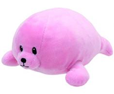 Ty - TY82009 - Baby Ty - Peluche Doodles le Phoque Rose 25 cm