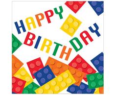 Creative Converting 16-Count 3 Plis déjeuner Serviettes de Table avec Joyeux Anniversaire