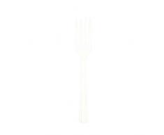 Amscan International 552290–08 fourchettes de couverts, Blanc