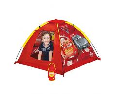 John- My Starlights Gartenzelt Disney Cars Tente de Jardin à LED pour Enfant, 72566, Rouge