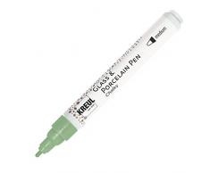 KREUL 16574 Chalky Stylo en verre et porcelaine avec craie, opaque,pointe ogive indéformable, 2-4 mm, Vert - Version Allemande