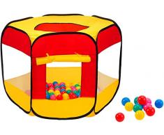 Globo Toys Globo – 37785 105 x 75 cm Summer Pop Up Tente avec 70 Boules