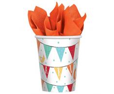 Amscan International 582172 266 Lot de 8 gobelets en papier Motif Barnyard