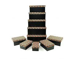 Gifts 11677 Lot de 4 boîtes de rangement pour couvercles Shatchi All Occasions Limited