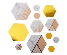 Neviti Confettis de Table Motif géométrique Couleur pêche - Colour Block Marble