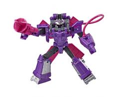 Hasbro Transformers - Cyberverse Shockwave avec Spark Armor, Se Combine avec Solar Shot pour samplifier, Convient aux Enfants de 6 Ans et Plus, 10 cm, Multicolore