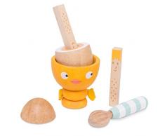 Le Toy Van - Ensemble de coquetiers en Bois Chicky - Chick - Coquetiers en Bois pour Faire Semblant de Nourriture de Cuisine - Jeu de rôle pour Enfants - Accessoires de Cuisine