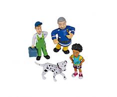 Simba Série 1 Lot de 4 Figurines à Collectionner Sam Le Pompier