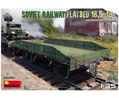 MiniArt 35303 Soviet Railway Lit Plat 16,5-18 t Gris