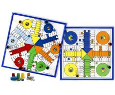 Aquamarine Games – Ludo pour 4 et 6 Joueurs, Set de Table (compudid cpes02)