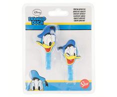 Disney - Lot de 2 cintres Autocollants 3D Laser Donald 4,5 x 6,5 cm Couleur (Stor st-14859)