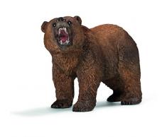 Schleich- Wild Life Figurine Ours Grizzly, 14685, Multicolore