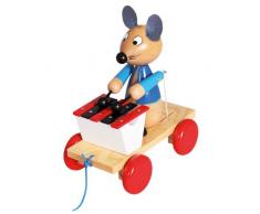 Bino - 80035 - Jouet à tirer - Souris avec Xylophone