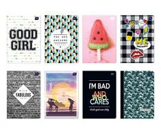 Interdruk Ze60kf # Cahier A5 60 # UV Designs Mixtes, Multicolore - version anglaise