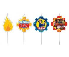 amscan 9902297 Kiwi Vert Pois et Rayures Bougies