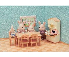 SYLVANIAN FAMILIES-La Salle à Manger Mobilier Mini-Univers, 5340, Multicolore