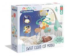Clementoni Sweet Cloud-Mobile Musical pour Berceau de bébés avec Peluches, 0 Mois et Plus, 17279, Multicolore