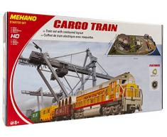 Mehano - T113 - Coffret de train Cargo Train avec régulateur de vitesse, transformateur et maquette