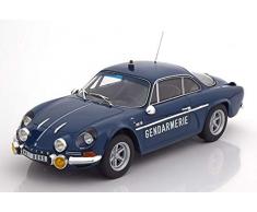 Norev- Alpine Renault A110 1600S 1971-Gendarmerie Voiture Miniature de Collection, 185301, Bleu